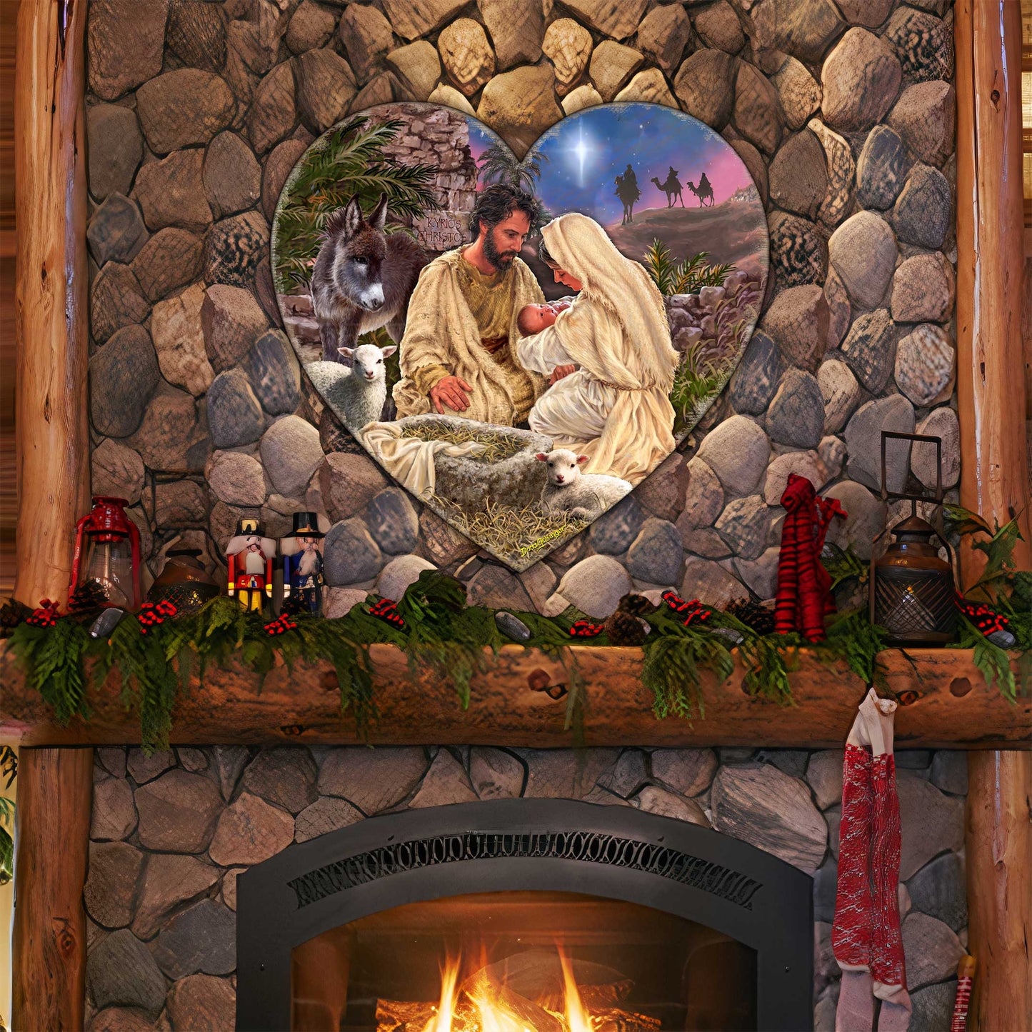 Jesus is Lord Holiday Door Decor by D. Gelsinger - Nativity Holiday Decor - 8652813H-DG-3