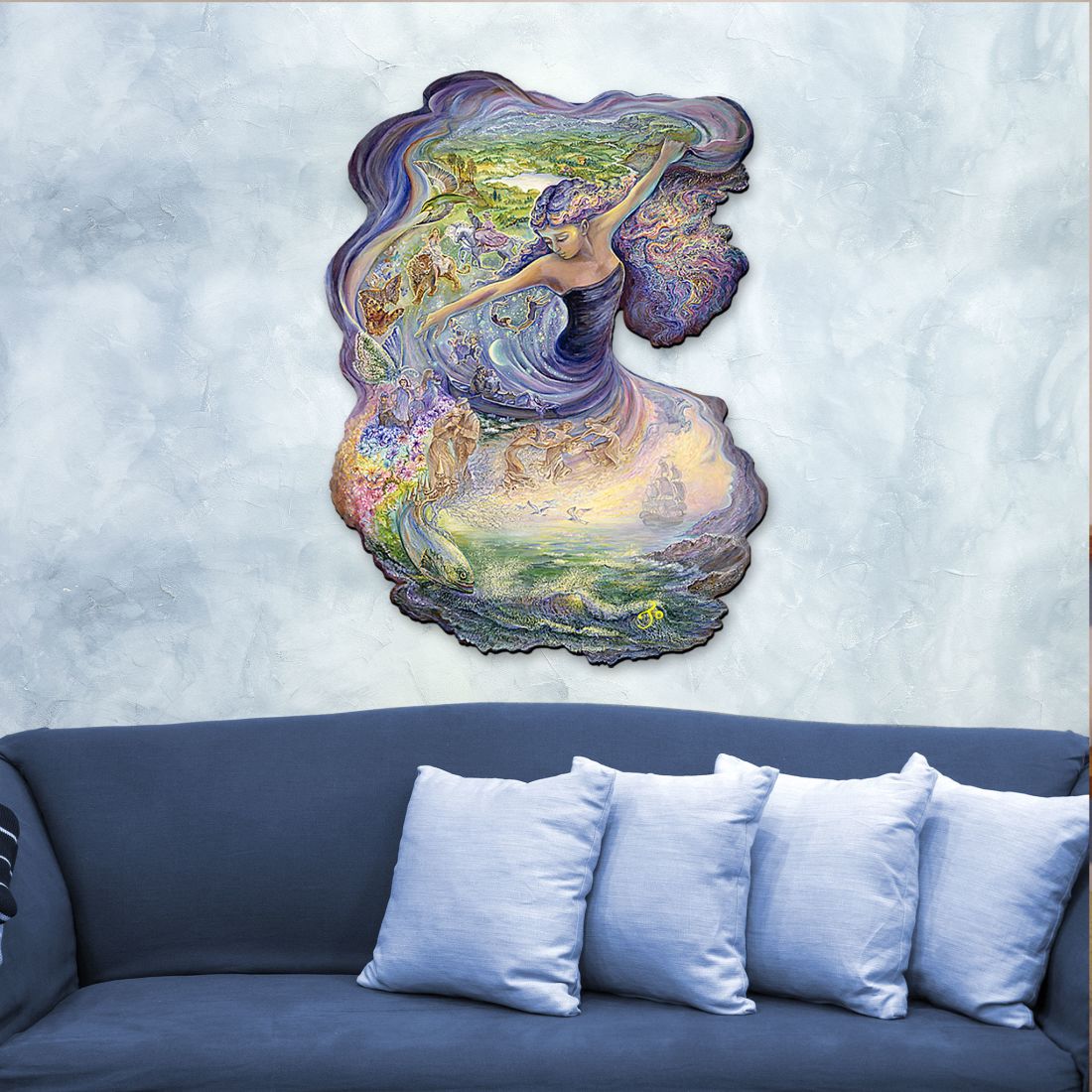 Dance of Dreams Wall Hanger by Josephine Wall - Christmas Decor - 845618H-JW-3