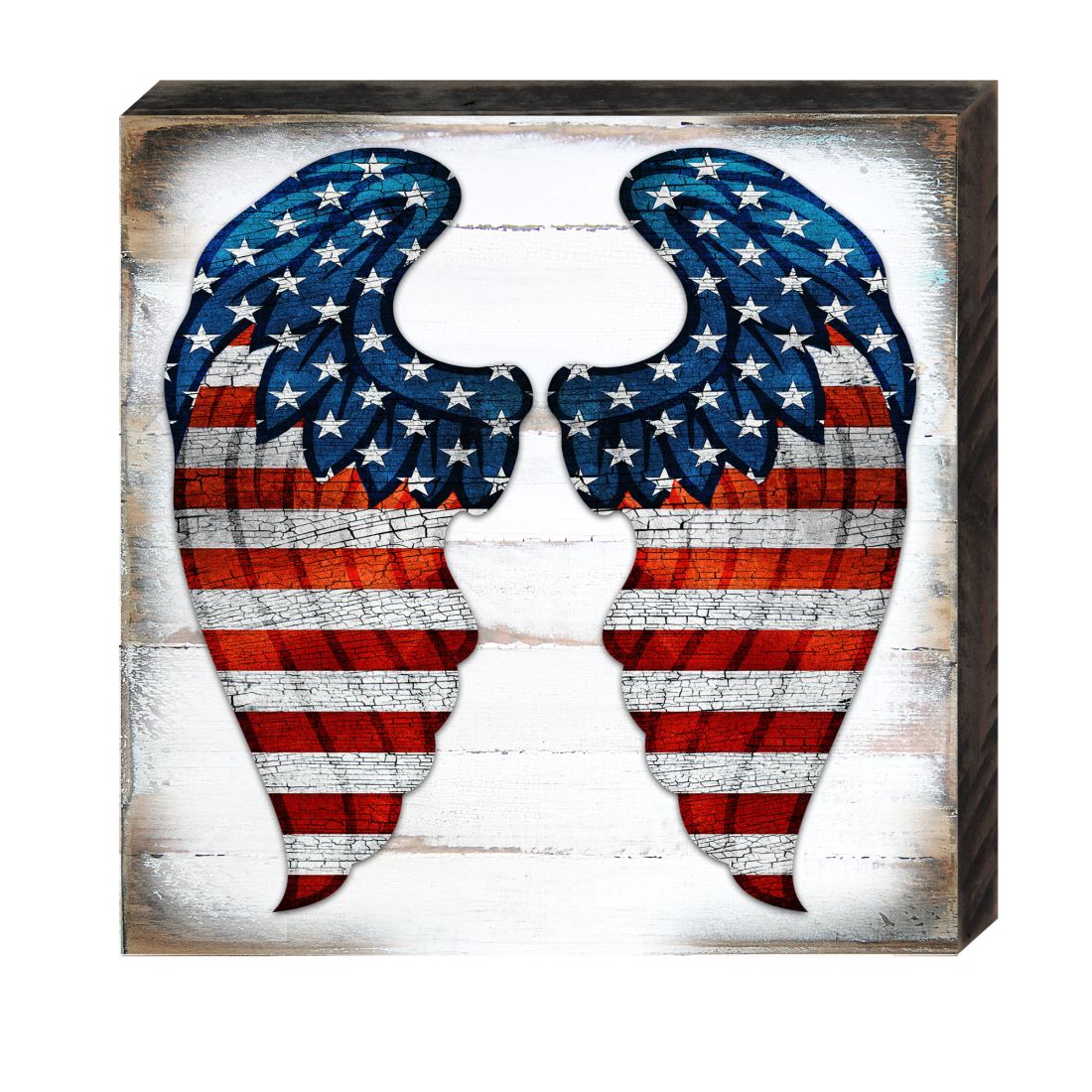 USA Wings Wooden Decor - American Patriotic Decor - 8187131B-3
