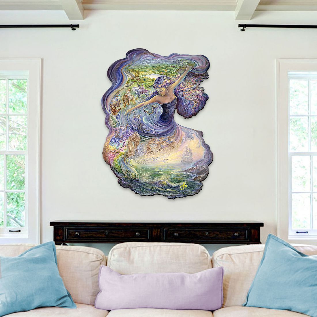 Dance of Dreams Wall Hanger by Josephine Wall - Christmas Decor - 845618H-JW-2