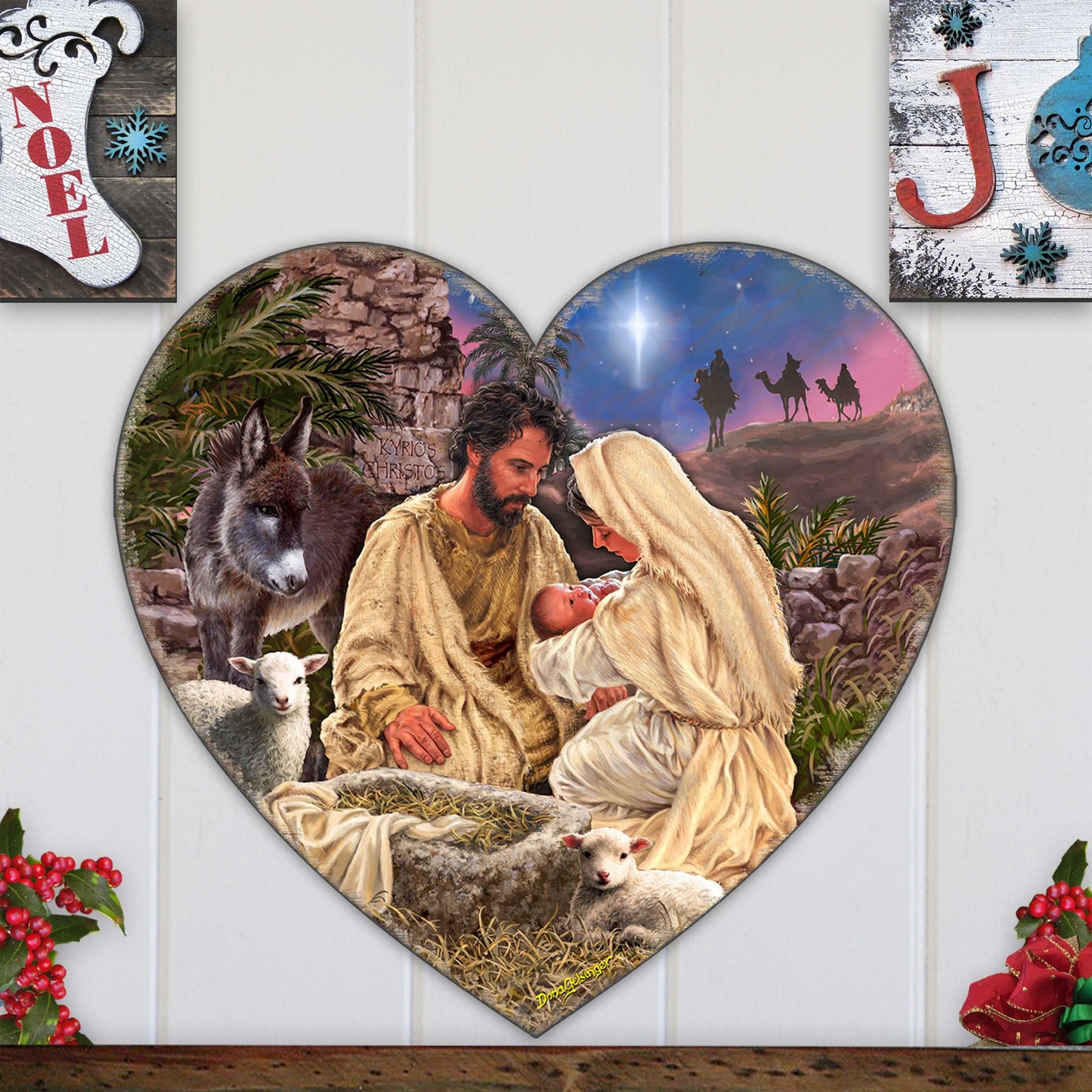 Jesus is Lord Holiday Door Decor by D. Gelsinger - Nativity Holiday Decor - 8652813H-DG-4