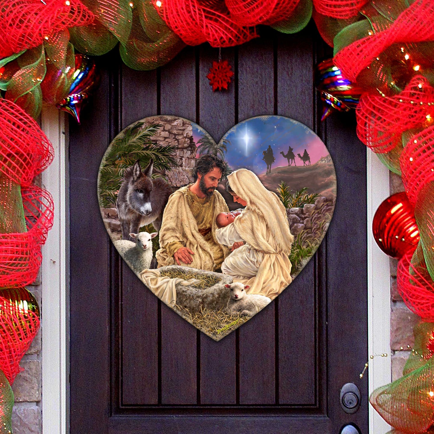 Jesus is Lord Holiday Door Decor by D. Gelsinger - Nativity Holiday Decor - 8652813H-DG-0