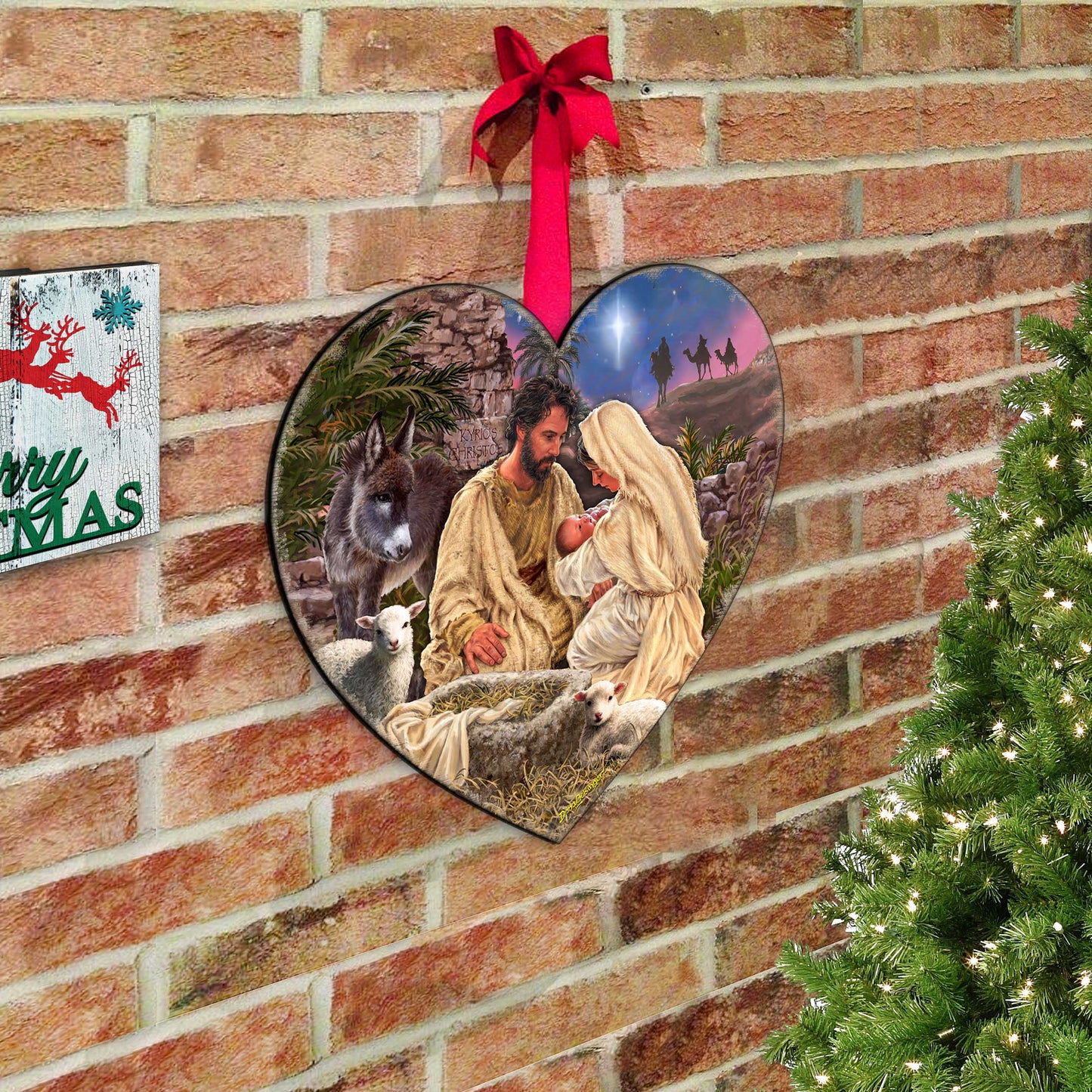Jesus is Lord Holiday Door Decor by D. Gelsinger - Nativity Holiday Decor - 8652813H-DG-1