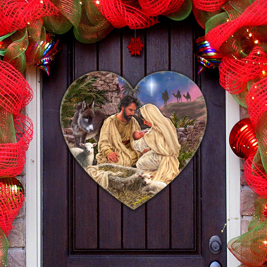 Jesus is Lord Holiday Door Decor by D. Gelsinger - Nativity Holiday Decor - 8652813H-DG-0