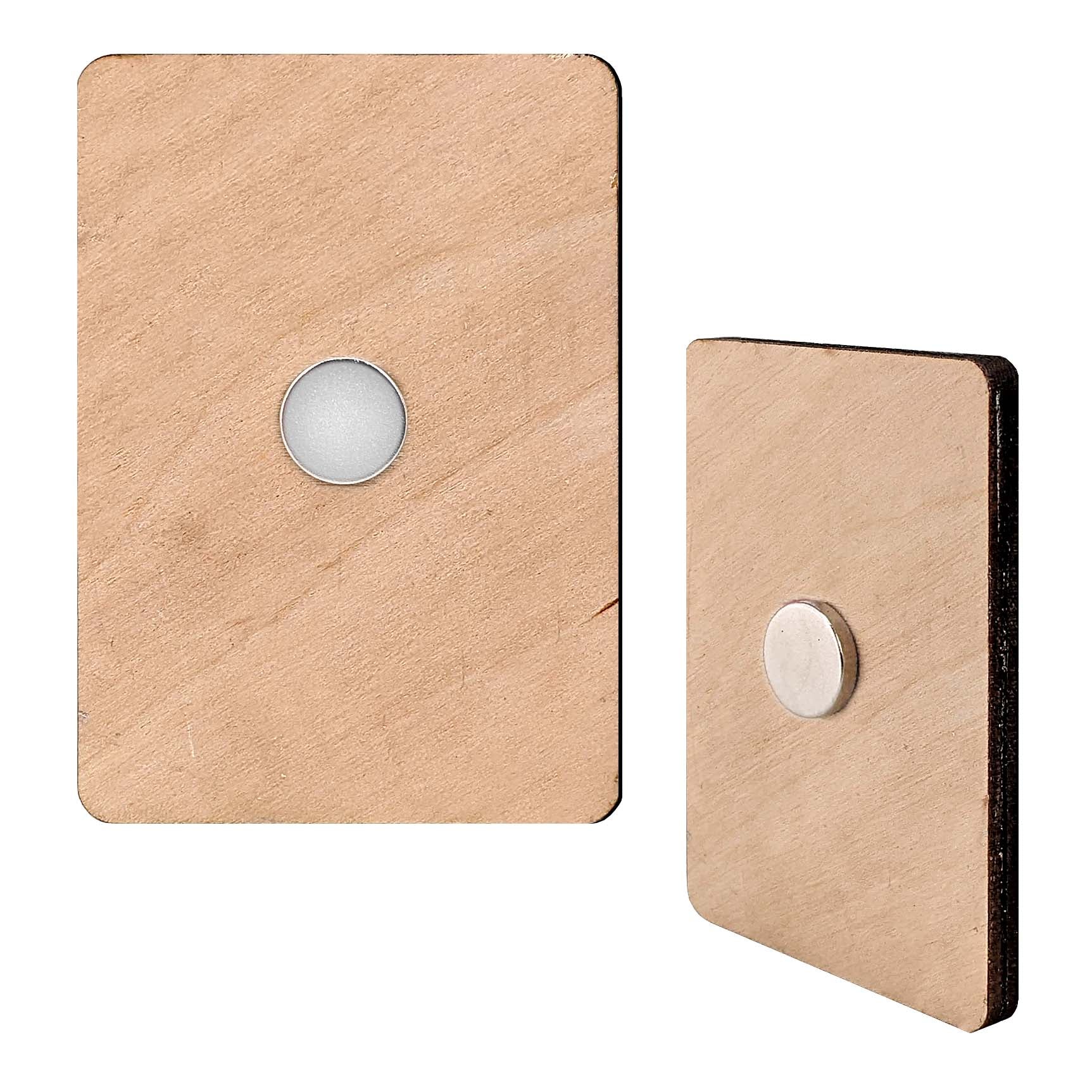 Happy Birthday Decorative Wooden Magnets Set of 6 by G. Debrekht - Family Love Decor - 8090035G-S6-3